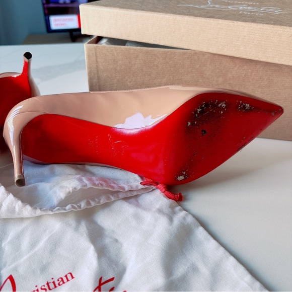 Louboutin Kate 85 Heel in Patent Blush - Picture 5 of 11